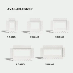 Flush Drywall Receptacle Mount [Luxe] - Luxe -Scholl Fusspflege Verkäufe 12 FlushDrywallReceptacleMount Luxe sizecomparison 1