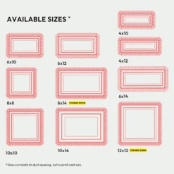 Flush Wall Vent [Lite+] - Lite+ -Scholl Fusspflege Verkäufe 16 Flush Wall Vent Lite size comparison