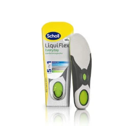Scholl LiquiFlex Komforteinlegesohlen Everyday, Mehr Polsterung Durch Memory Foam Und Unterstützung Des Fussgewölbes, 1 X 2 Stück