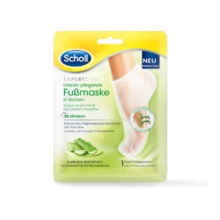 Scholl ExpertCare Intensiv Pflegende Fussmaske In Socken – Intensiv Feuchtigkeitspendende Maske Mit Aloe Vera