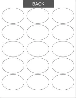 Sheet Labels - Oval Small