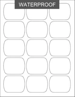 Sheet Labels - Waterproof Rectangle Small