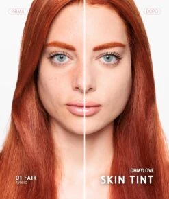 SKIN TINT OHMYLOVE -Scholl Fusspflege Verkäufe skin tint tinta fluida effetto seconda pelle demi mat idratante before after 01 fair 6c7e13ee 4320 4a9d 9a31 d56033a14e44