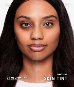 SKIN TINT OHMYLOVE -Scholl Fusspflege Verkäufe skin tint tinta fluida effetto seconda pelle demi mat idratante before after 05 medium tan 185819d7 fa2c 4ec6 a067 620d6818e26b
